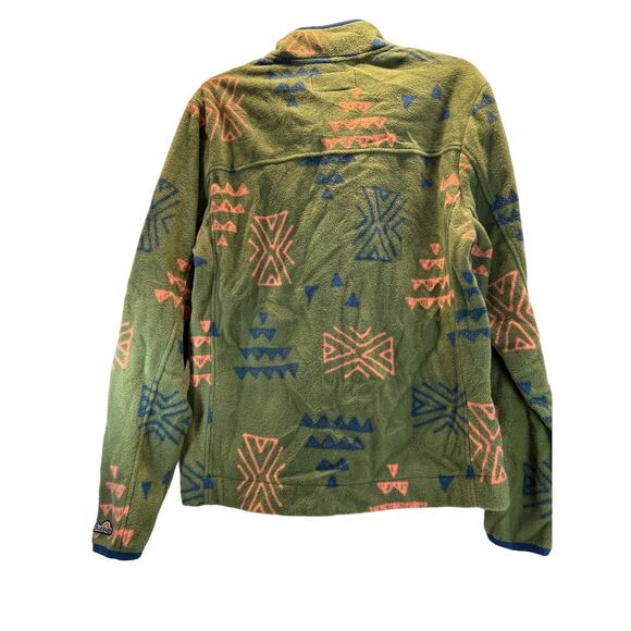 Chubbies “Naturalist” 1/4 zip Green Fleece Pullover men sz M - Picture 4 of 9